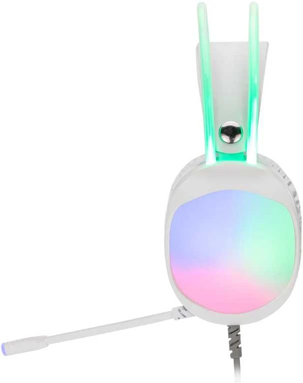 MARVO HG8959 Lumi 40 RGB Laidinės žaidimų ausinės | USB | 3.5 mm | Baltos