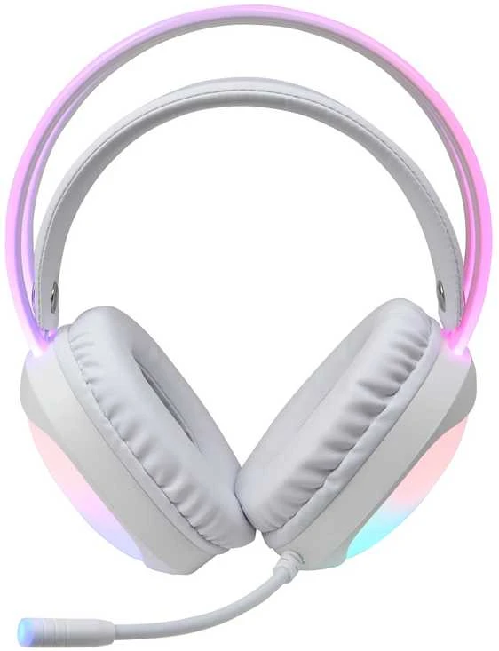 MARVO HG8959 Lumi 40 RGB Laidinės žaidimų ausinės | USB | 3.5 mm | Baltos