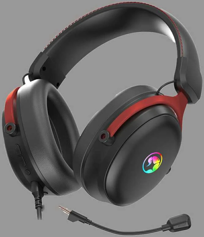 MARVO HG9067W Tactic X Pro RGB Belaidės žaidimų ausinės | BT, 2.4G, USB-C | Juodos