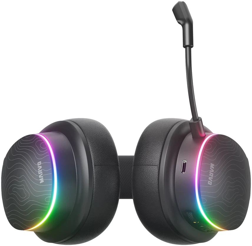 Ausinės su mikrofonu Marvo HG9087W BK belaidės