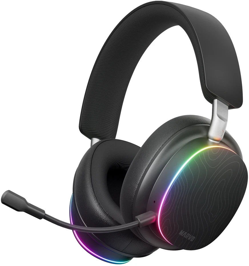 Ausinės su mikrofonu Marvo HG9087W BK belaidės