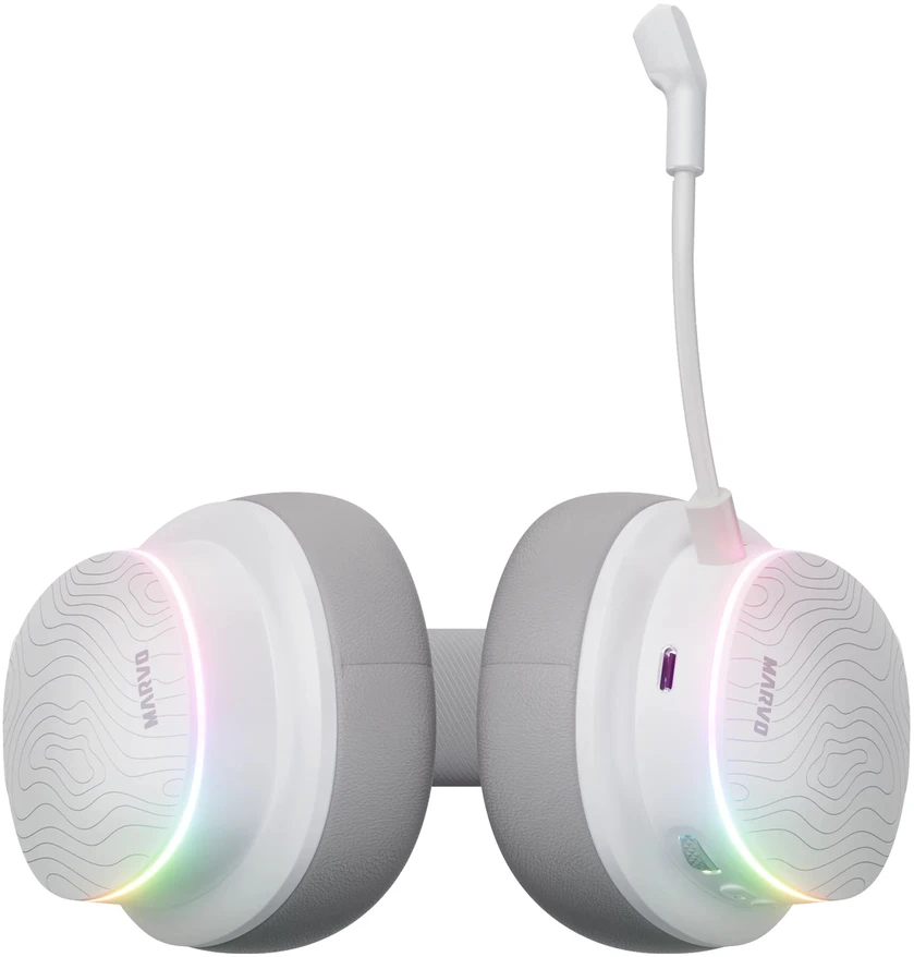Ausinės su mikrofonu Marvo HG9087W WH belaidės