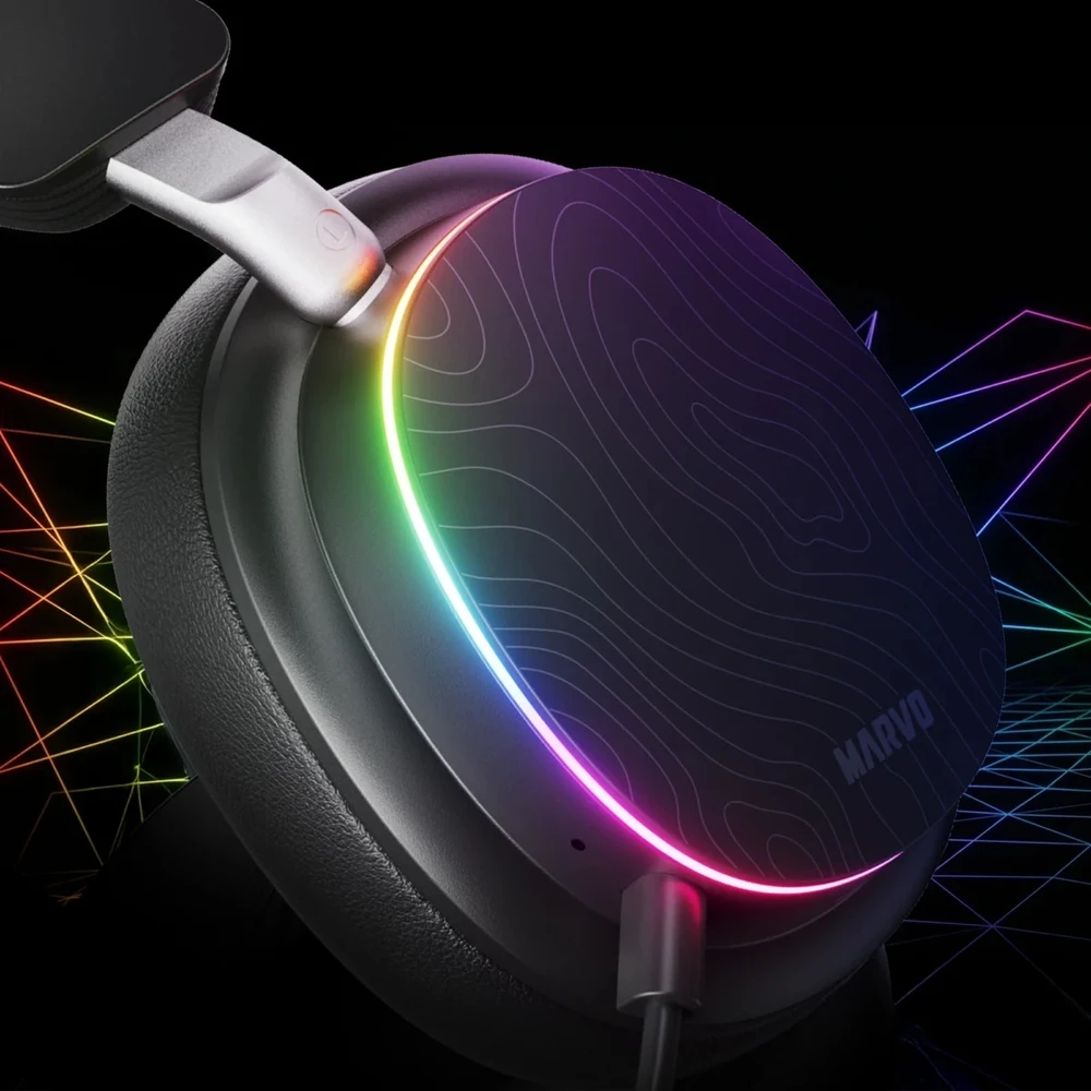 Ausinės su mikrofonu Marvo HG9087W WH belaidės