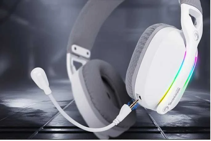 Marvo Pulz 70W WH belaidės žaidimų RGB ausinės (Baltos)