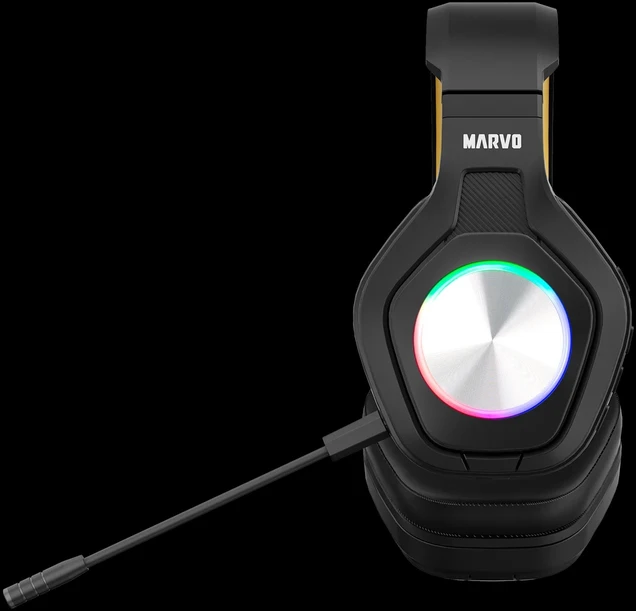 Ausinės su mikrofonu Marvo Pulz 80W HG9084W juodos belaidės