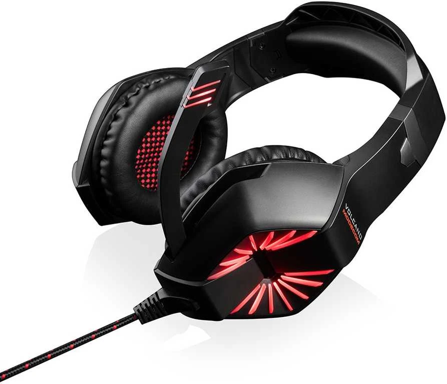 Žaidimų ausinės Modecom Volcano MC-839 Sword, LED, Juodos