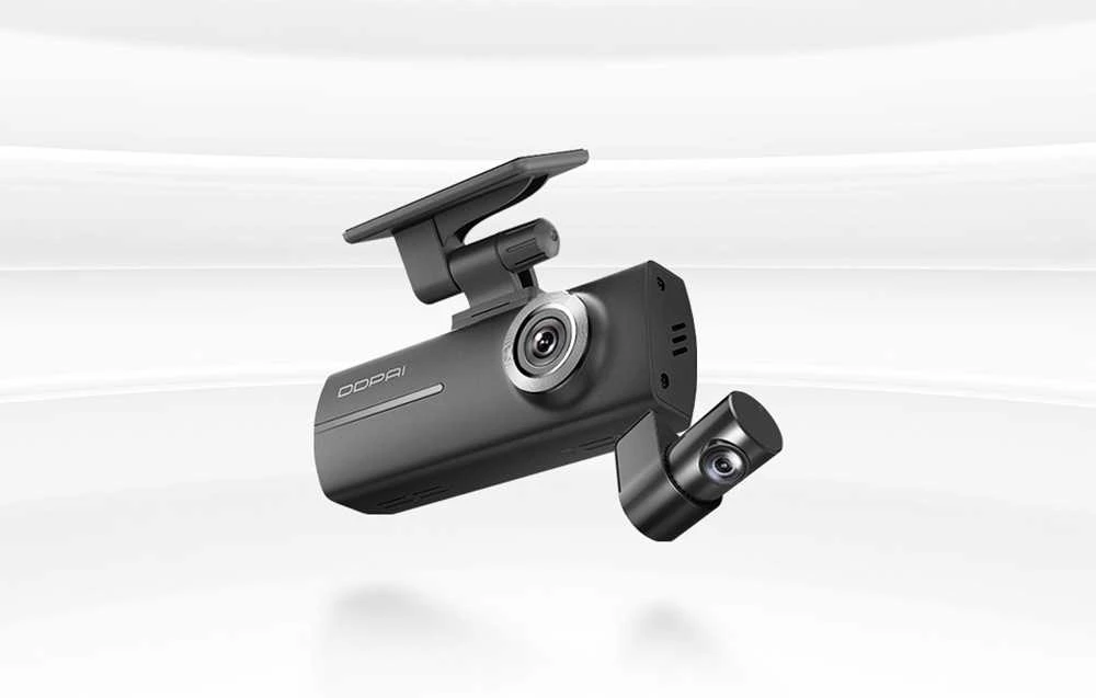 DDPAI N1 Dual 1296p + 1080p Dash Camera - vaizdo registratorius su galinio vaizdo kamera