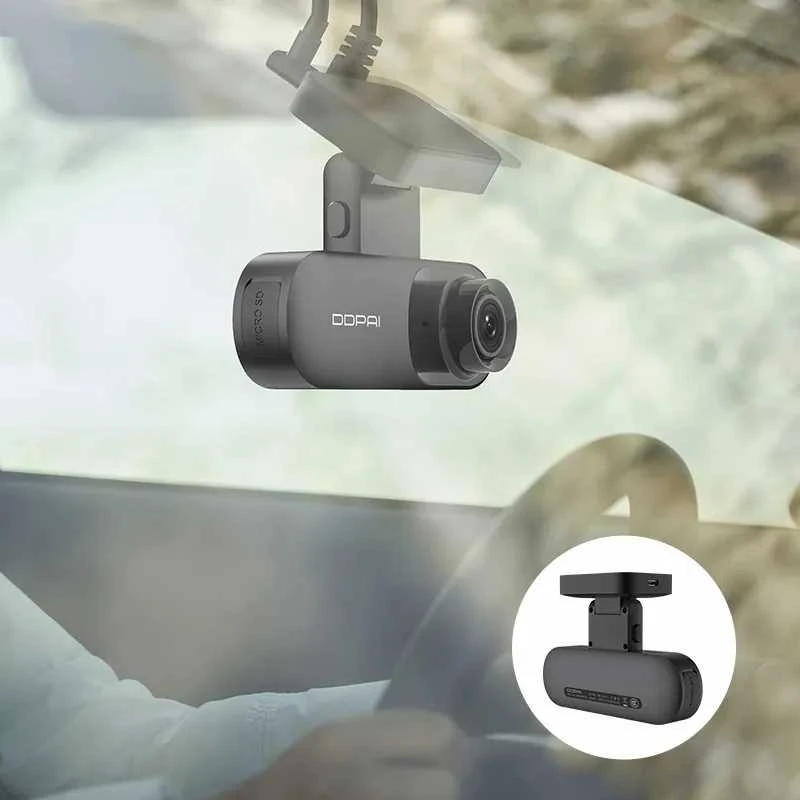 DDPAI Mola N3 Pro GPS Dual 2K 1600p + 1080p Dash Camera - vaizdo registratorius su galinio vaizdo kamera