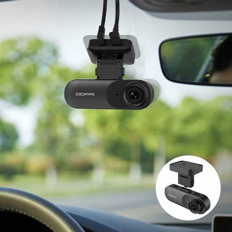 DDPAI Mola N3 Pro GPS Dual 2K 1600p + 1080p Dash Camera - vaizdo registratorius su galinio vaizdo kamera