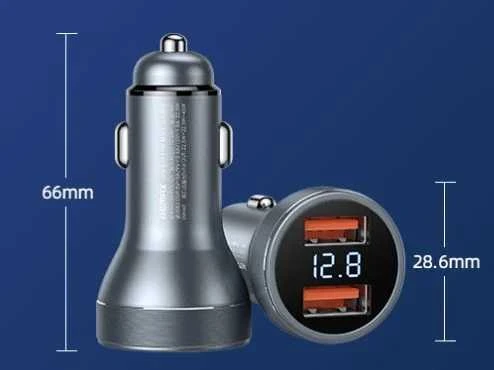 Automobilinis įkroviklis 2x USB, Remax RCC325, 45W