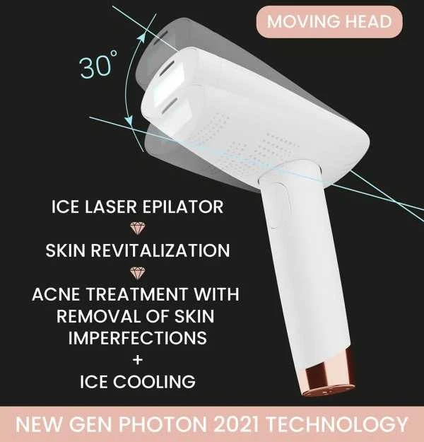 Beautifly B-Shine Ice epiliatorius kūnui IPL, veidui, bikinio sričiai ir pažastims