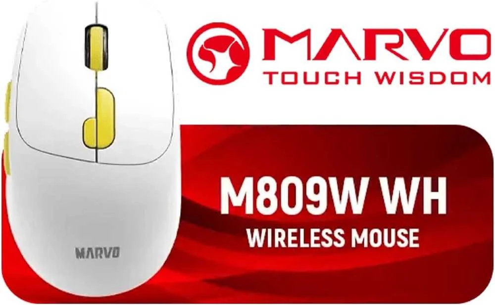 MARVO M809W 500mAh Belaidė Pėlė | Juoda