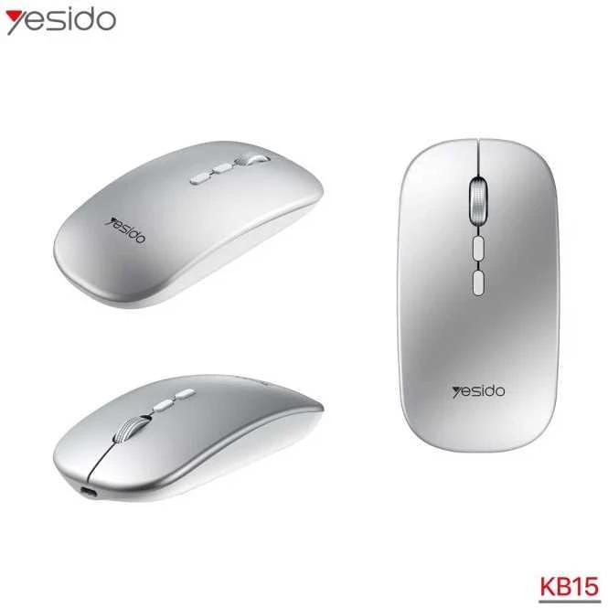 Yesido kompiuterinė pelė KB15 belaidė baltos spalvos