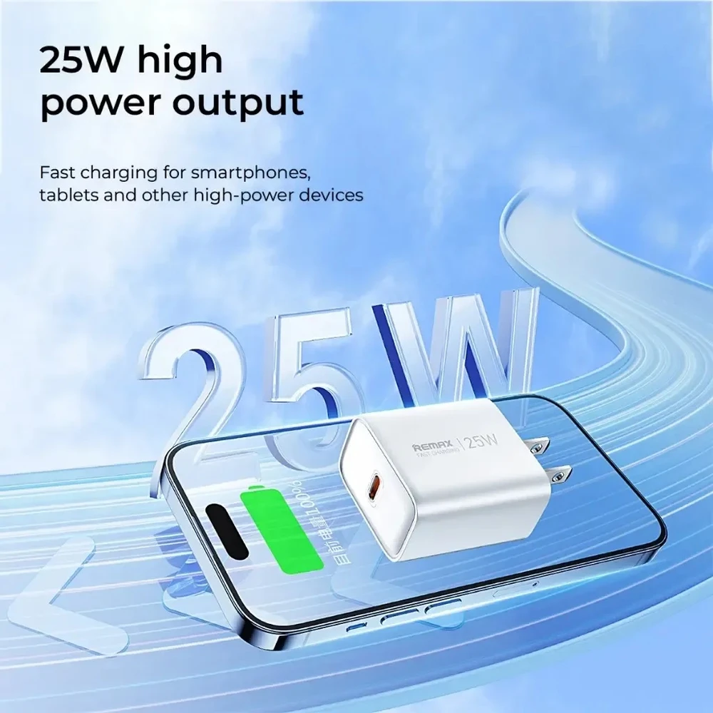 Įkroviklis Remax RP-U137 25W USB-C baltas