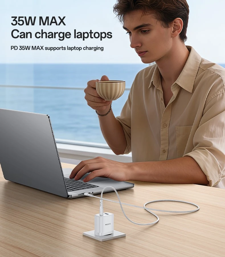 Buit.krov.Yesido YC108 35W 1XUSB 1XUSB-C + CC kab.