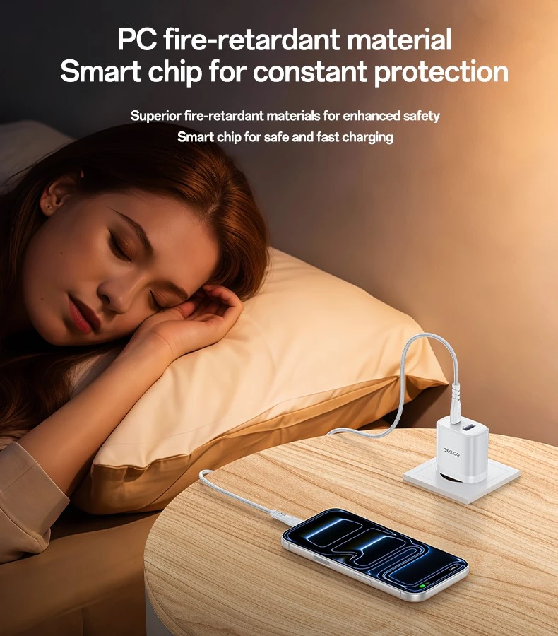 Buit.krov.Yesido YC108 35W 1XUSB 1XUSB-C + CC kab.