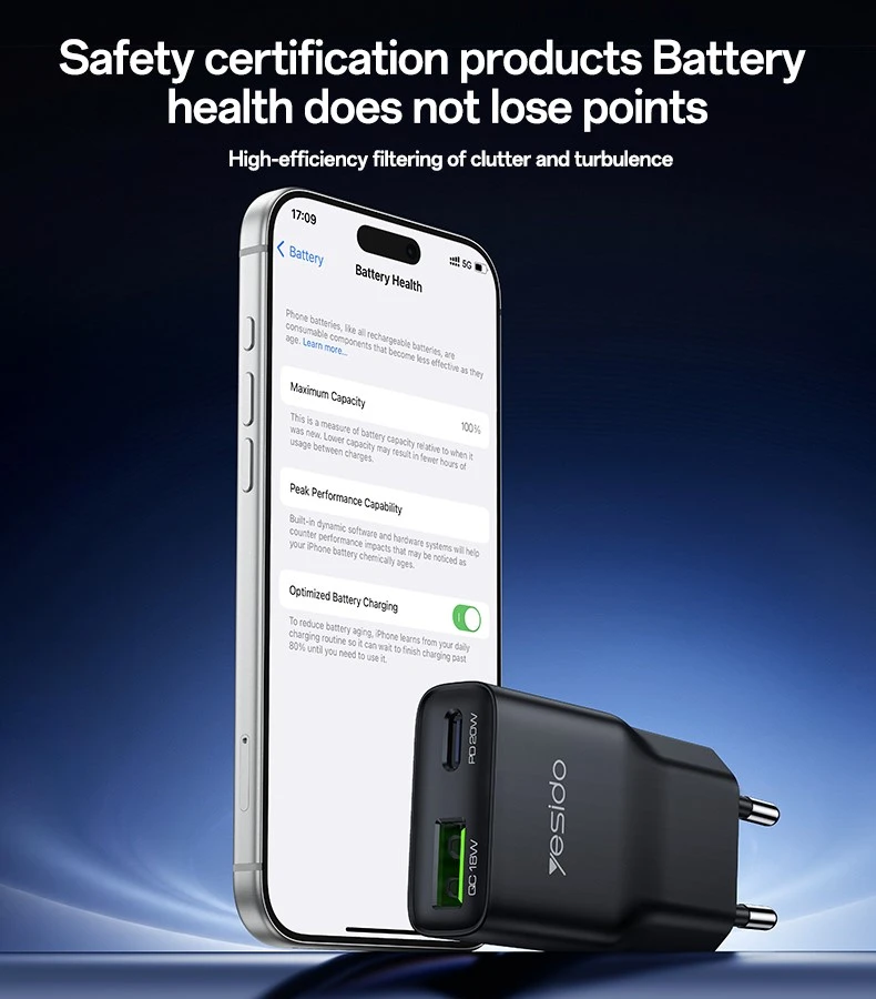 Buit.krov.Yesido YC112 20W 1XUSB 1XUSB-C