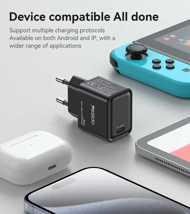Buit.krov.Yesido YC63 GaN 30W 1XUSB-C