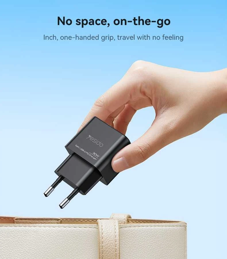Buit.krov.Yesido YC64 GaN 30W 1X USB 1XUSB-C