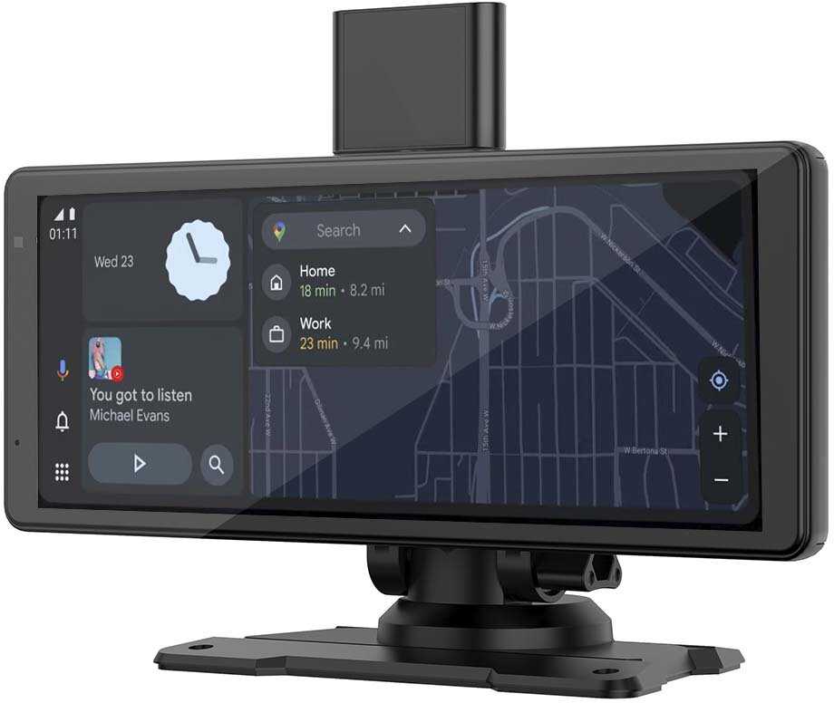 Automagnetola Car play Nexadio CC250 su registratoriumi