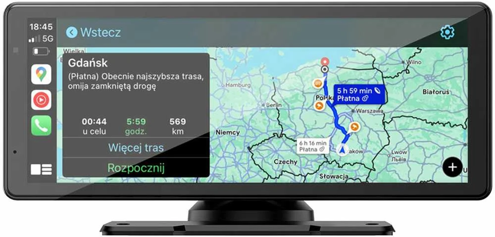 Nexadio CP250 automobilinis ekranas su navigacija