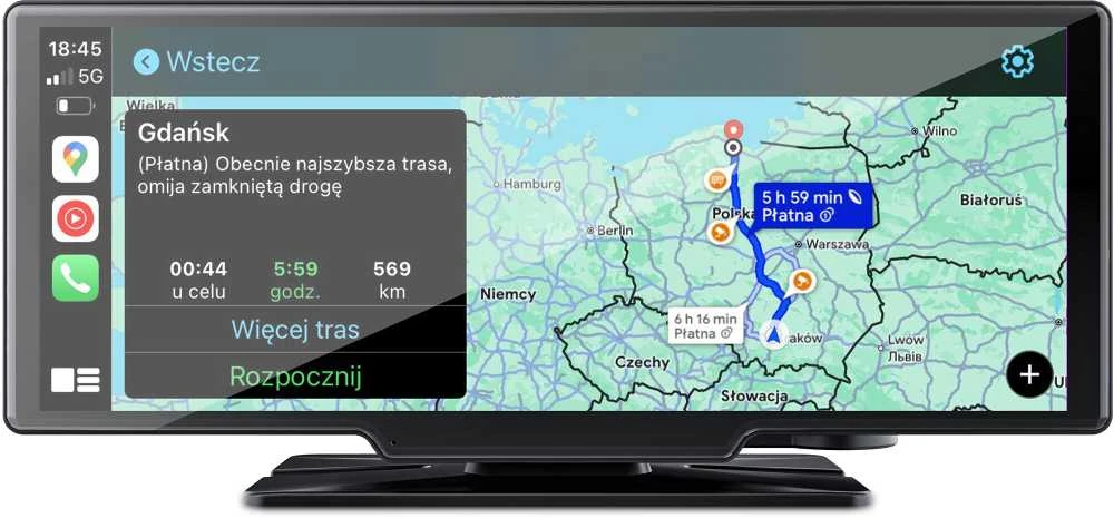 Nexadio CP300 automagnetola su navigacijos žemėlapiu