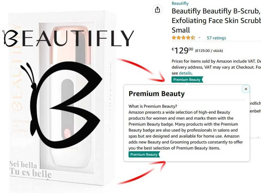 Beautifly B-Shine Ice epiliatorius kūnui IPL, veidui, bikinio sričiai ir pažastims