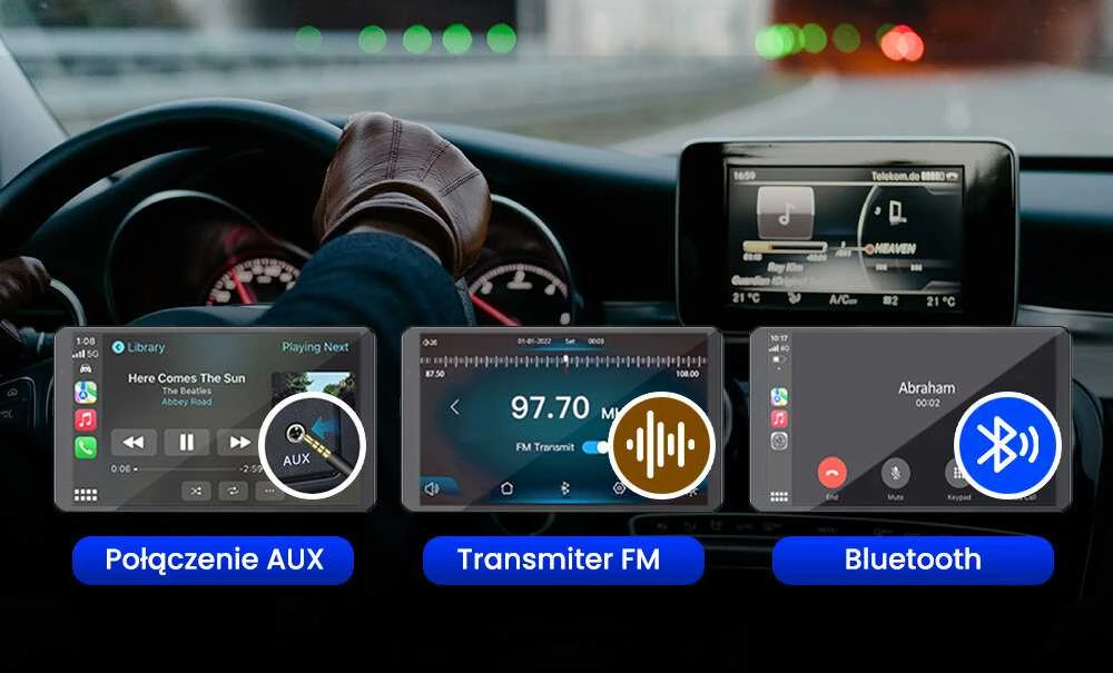 Automagnetola Automobilinis grotuvas „Nexadio CC100“ su registratoriumi