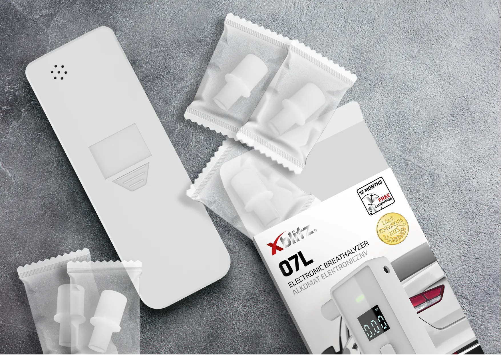 Alkotesteris XBLITZ 07L SEMICONDUCTOR BREATHALYZER aprašymas - Prekės nuotrauka