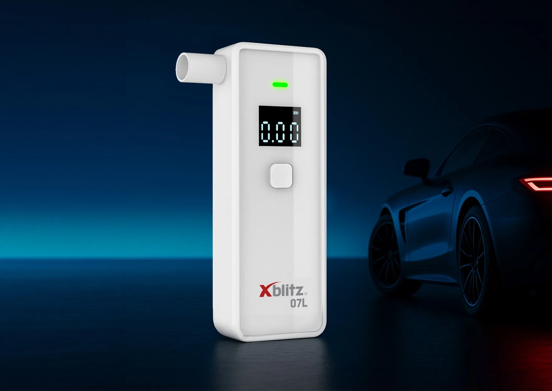Alkotesteris XBLITZ 07L SEMICONDUCTOR BREATHALYZER aprašymas - Prekės nuotrauka