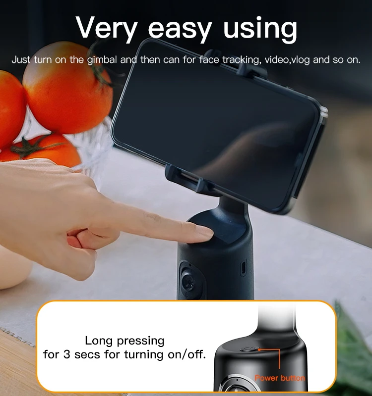 Asmen.lazda Yesido SF15 1200mAh 360 autom.veid,sekimas aprašymas - Prekės nuotrauka