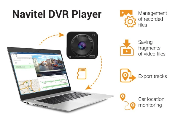 Aut. įraš. įr. Navitel R3 DVR GPS aprašymas - Prekės nuotrauka