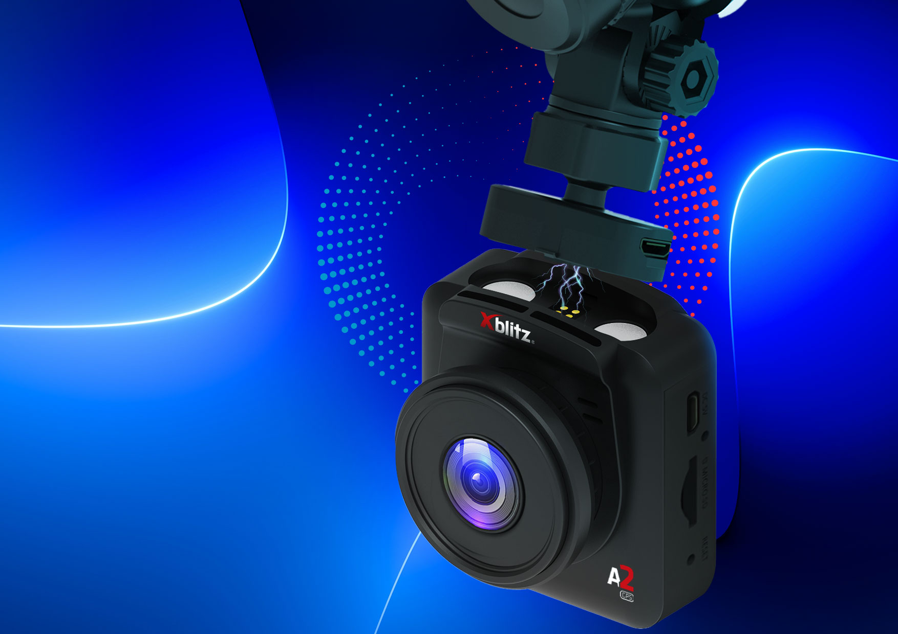 Aut. įraš. įr. Xblitz A2 GPS aprašymas - Prekės nuotrauka
