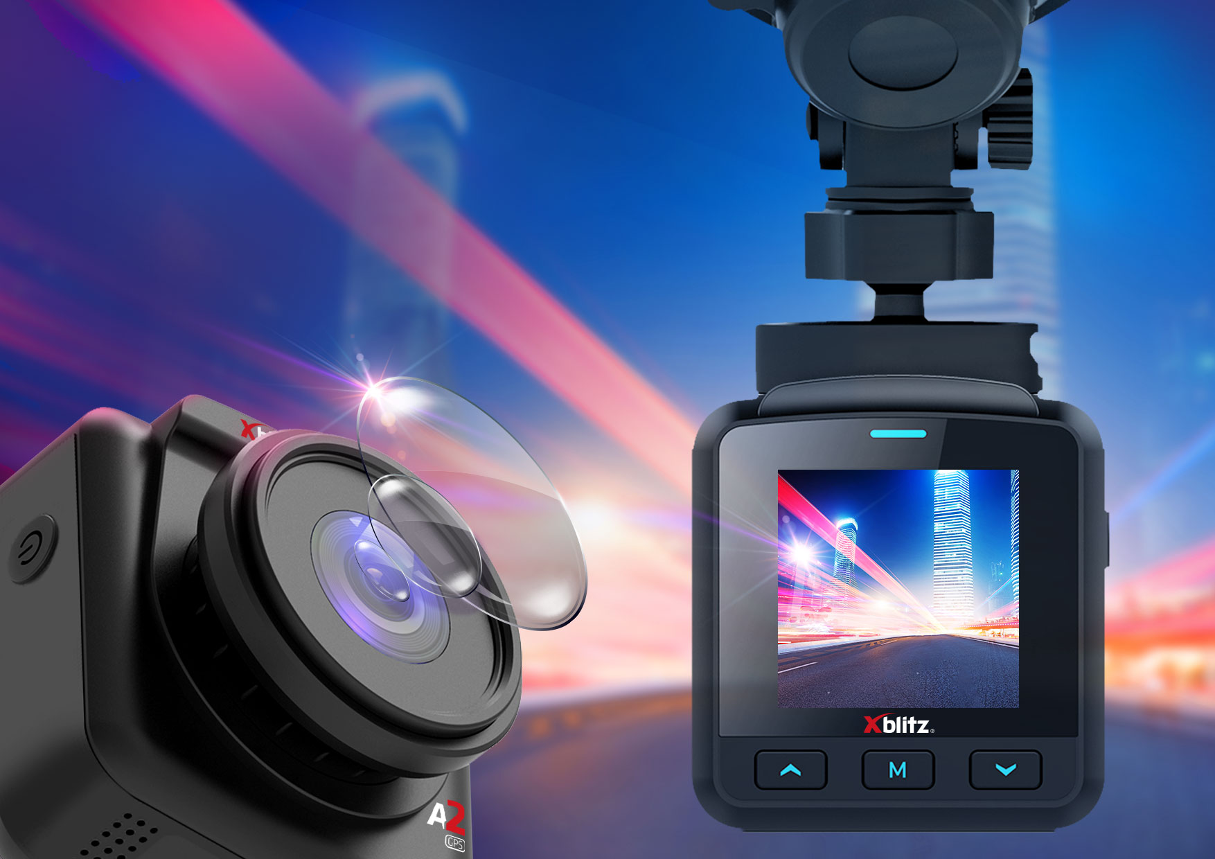 Aut. įraš. įr. Xblitz A2 GPS aprašymas - Prekės nuotrauka