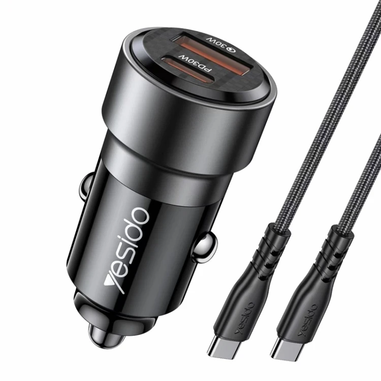 Aut.krov.Yesido Y55 60W USB X Type-C + TC–TC laidas aprašymas - Prekės nuotrauka