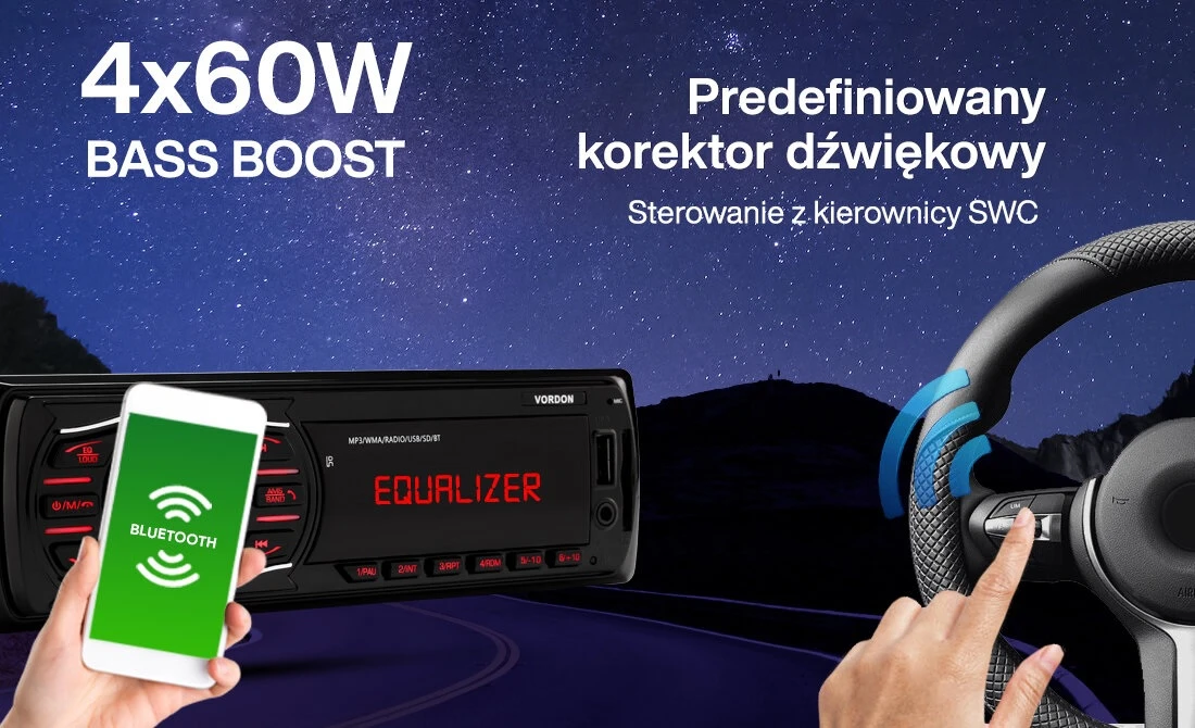 Automagnetola Vordon HT-175U London aprašymas - Prekės nuotrauka