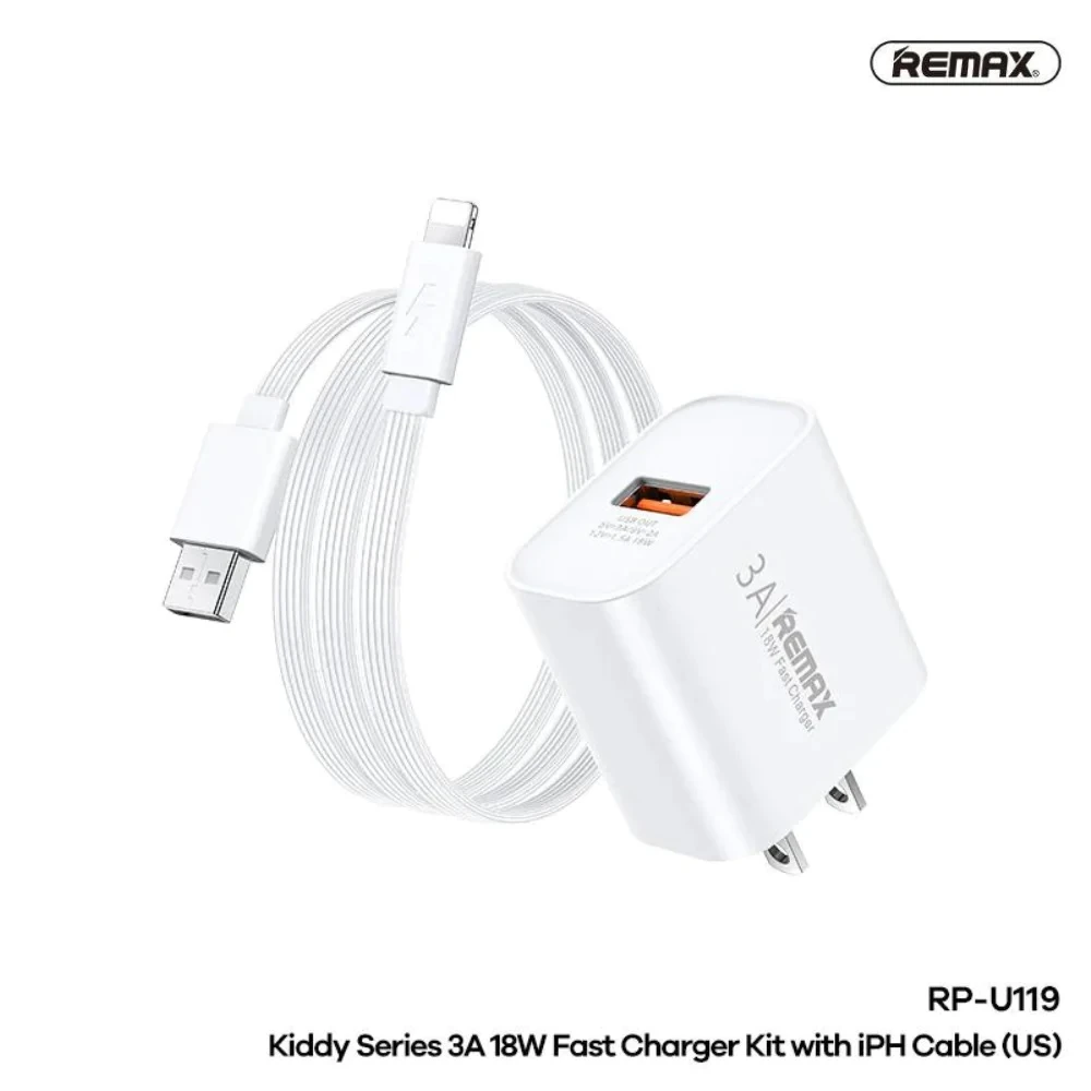 Buit.krov.Remax Fast Charge 18W RP-U119 1USB aprašymas - Prekės nuotrauka