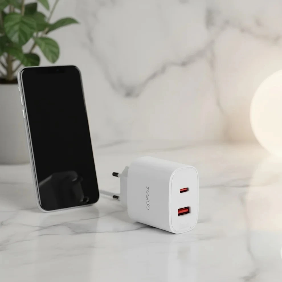 Buit.krov.Yesido YC02E 20W 1XUSB 1XUSB-C aprašymas - Prekės nuotrauka