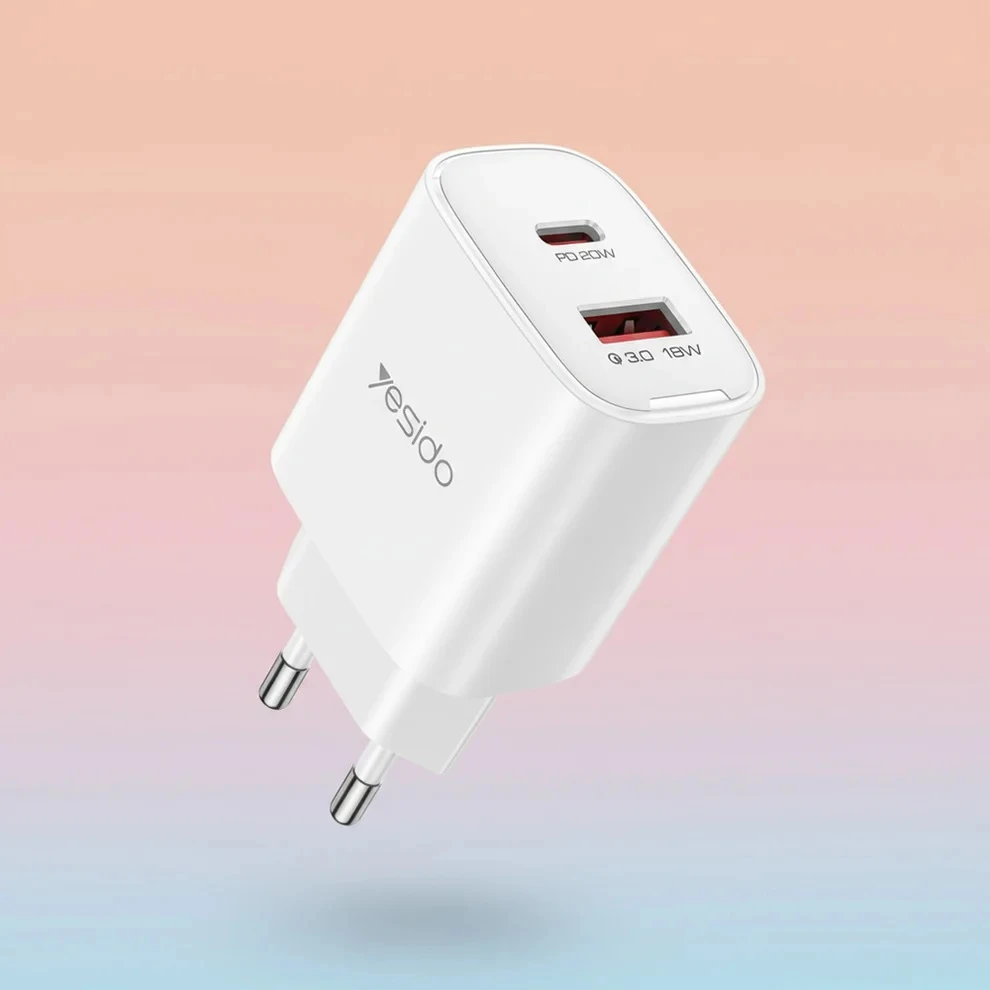 Buit.krov.Yesido YC02E 20W 1XUSB 1XUSB-C aprašymas - Prekės nuotrauka
