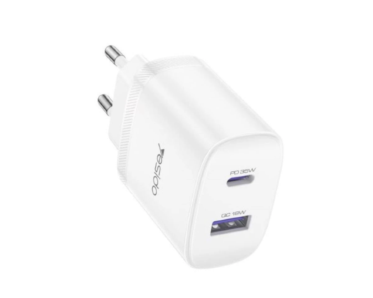 Buit.krov.Yesido YC108 35W 1XUSB 1XUSB-C + CC kab. aprašymas - Prekės nuotrauka