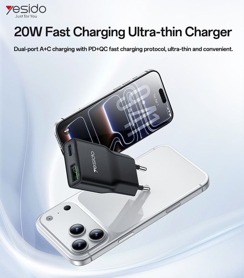 Buit.krov.Yesido YC112 20W 1XUSB 1XUSB-C aprašymas - Prekės nuotrauka