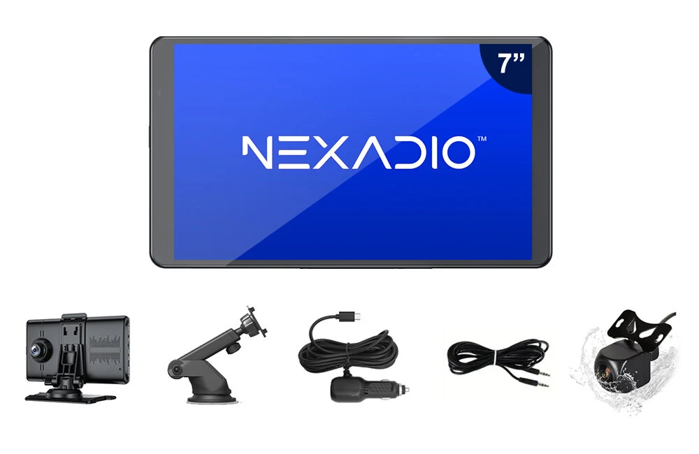 Automagnetola Car play Nexadio CC100 su registratoriumi aprašymas - Prekės nuotrauka