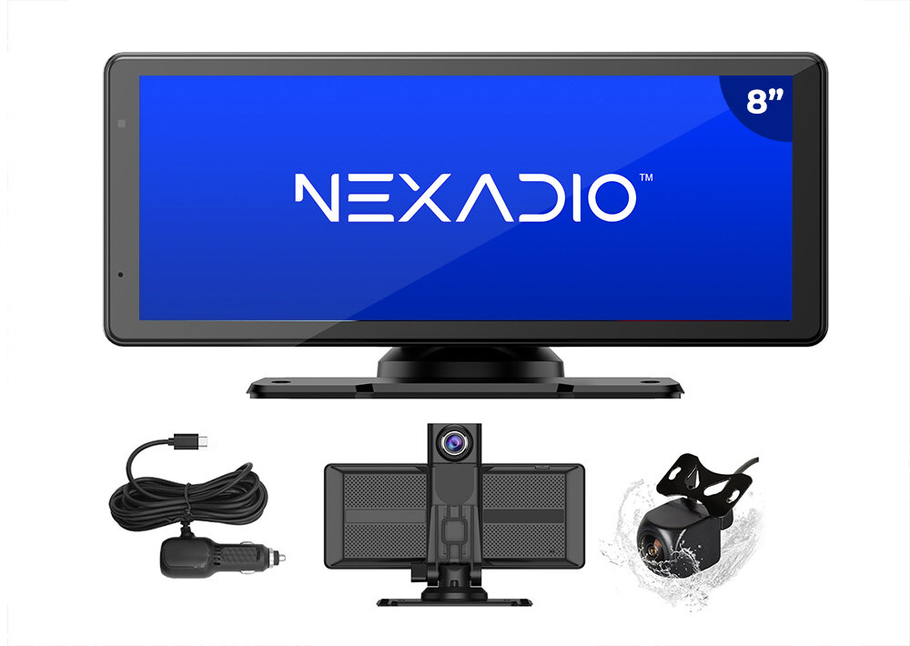 Automagnetola Car play Nexadio CC250 su registratoriumi aprašymas - Prekės nuotrauka