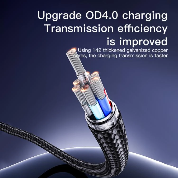 Kab.Yesido CA130C USB to USB-C juodas 18W 2 m aprašymas - Prekės nuotrauka