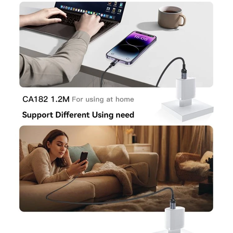 Kab.Yesido CA184 Type-C to Iphone 27W 2m aprašymas - Prekės nuotrauka