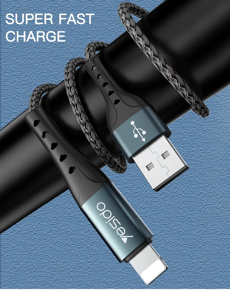 Kab.Yesido CA62 USB to Type-C 18W 1,2M blacK aprašymas - Prekės nuotrauka