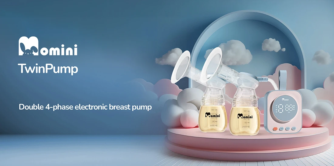 Momini TwinPump dvigubas belaidis elektrinis pientraukis aprašymas - Prekės nuotrauka