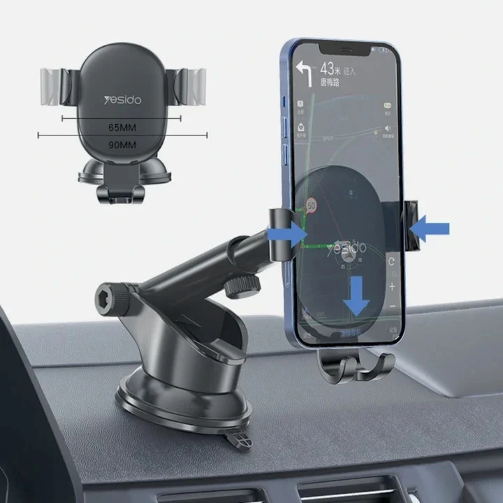 Yesido C120 automobilinis telefono laikiklis aprašymas - Prekės nuotrauka