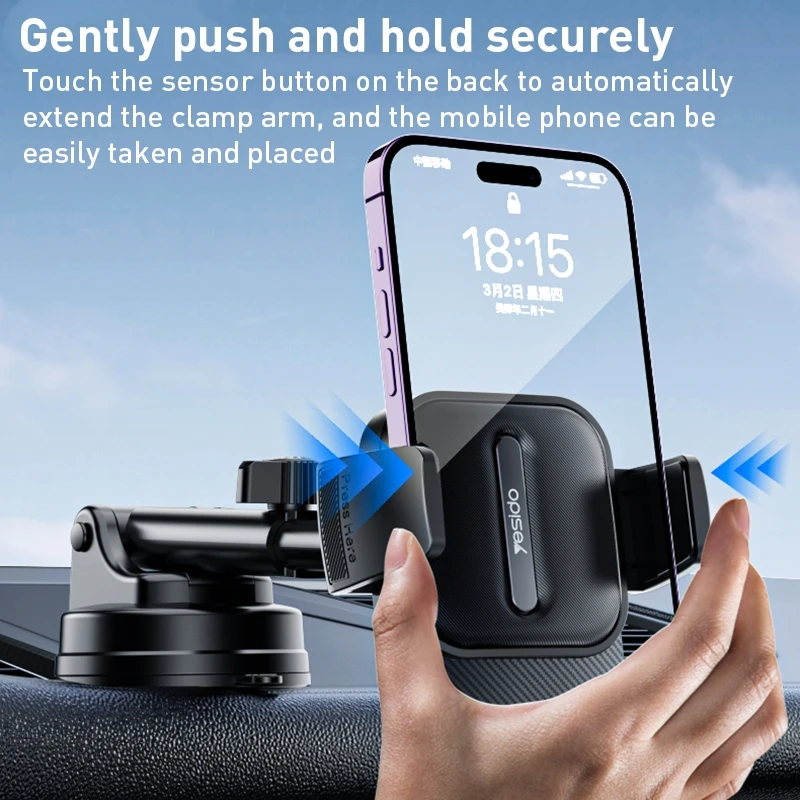 Yesido C174 automobilinis telefono laikiklis aprašymas - Prekės nuotrauka