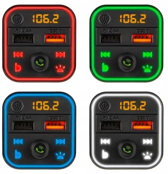 Automobilinis FM moduliatorius su Blow Bluetooth 5.0 JL QC3.0 RGB
